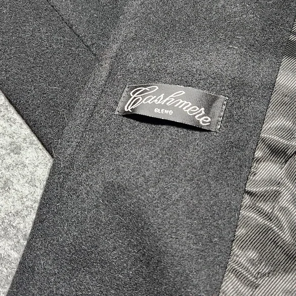 S by Searle Wool Cashmere Black Ankle Length Double Breasted Overcoat Coat 6 NWT